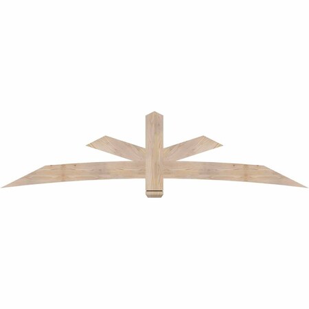 Ekena Millwork Alberta Smooth Timber Gable Bracket, Douglas Fir, 96"W x 24"H x 1 1/2"D x 5 1/2"F, 6/12 Pitch GBW096X24X0206ALB00SDF